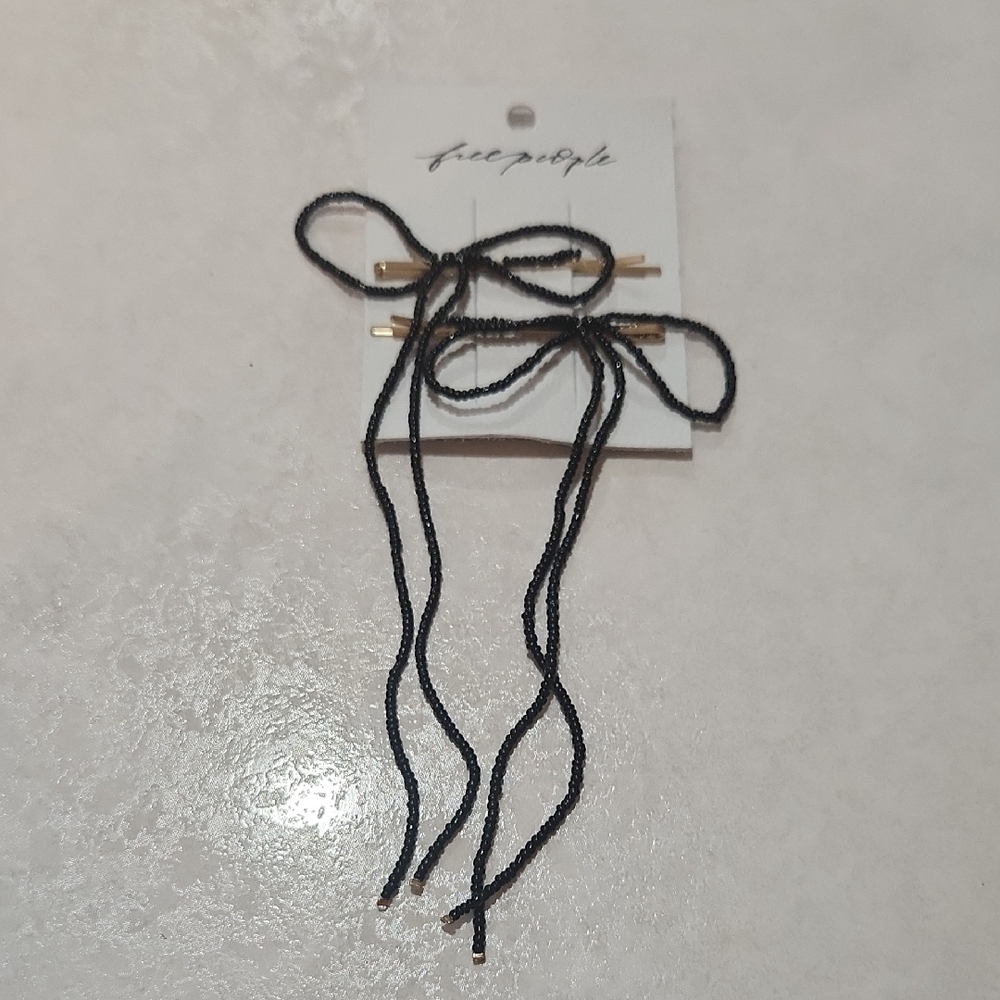 💥Free People Black Minimalist Hair Accessory